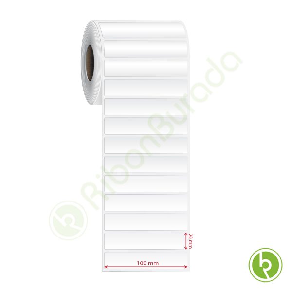 100x20 mm PP Opak Etiket (Plastik Bazlı) (Fiyatı)