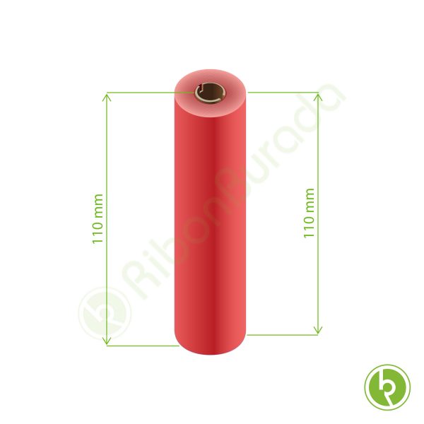 110x74 mt Kırmızı Renkli Ribon (Wax, Wax-Resin, Resin)