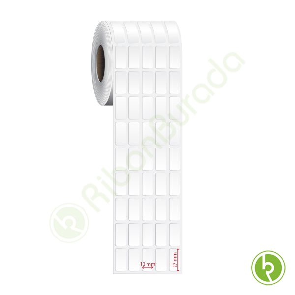 13x27 mm 5 'li Yanyana PP Opak Etiket (Plastik Bazlı) (Fiyatı)