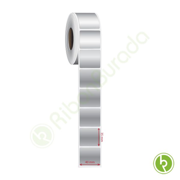 40x35 mm Silvermat Etiket (Fiyatı)