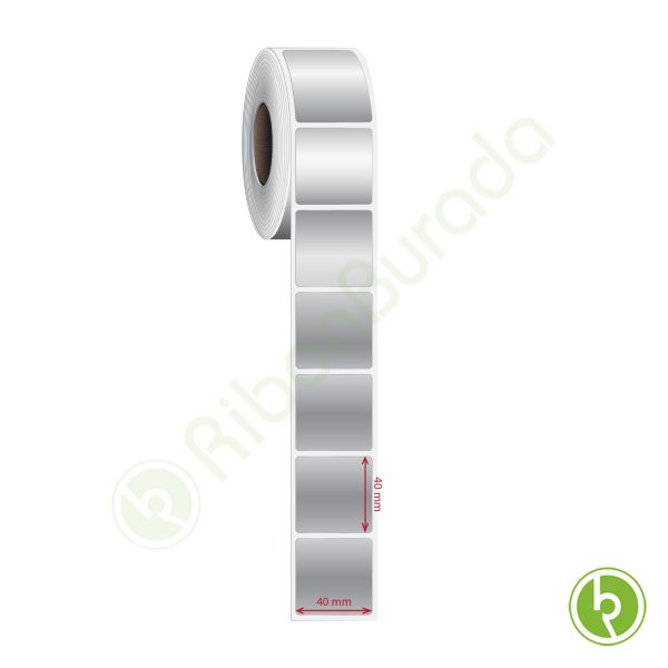 40x40 mm Silvermat Etiket (Fiyatı)