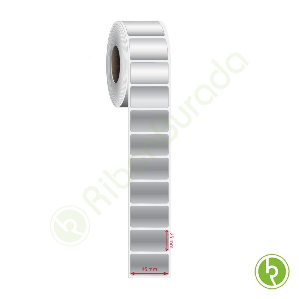45x25 mm Silvermat Etiket (Fiyatı)