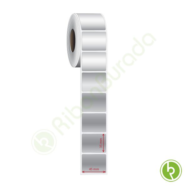 45x35 mm Silvermat Etiket (Fiyatı)