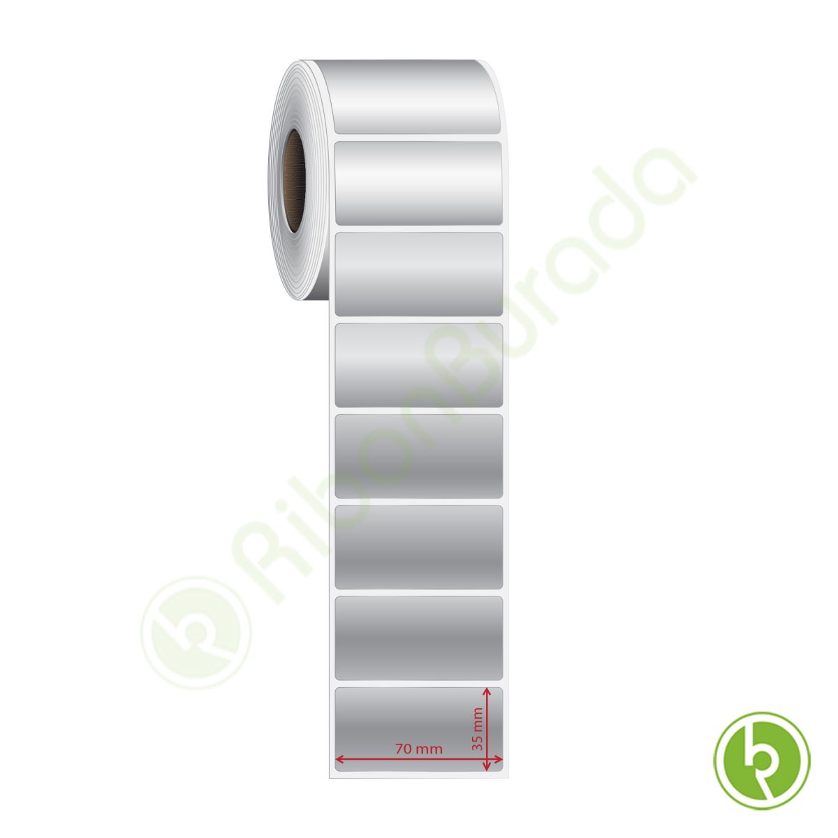 70x35 mm Silvermat Etiket (Fiyatı)