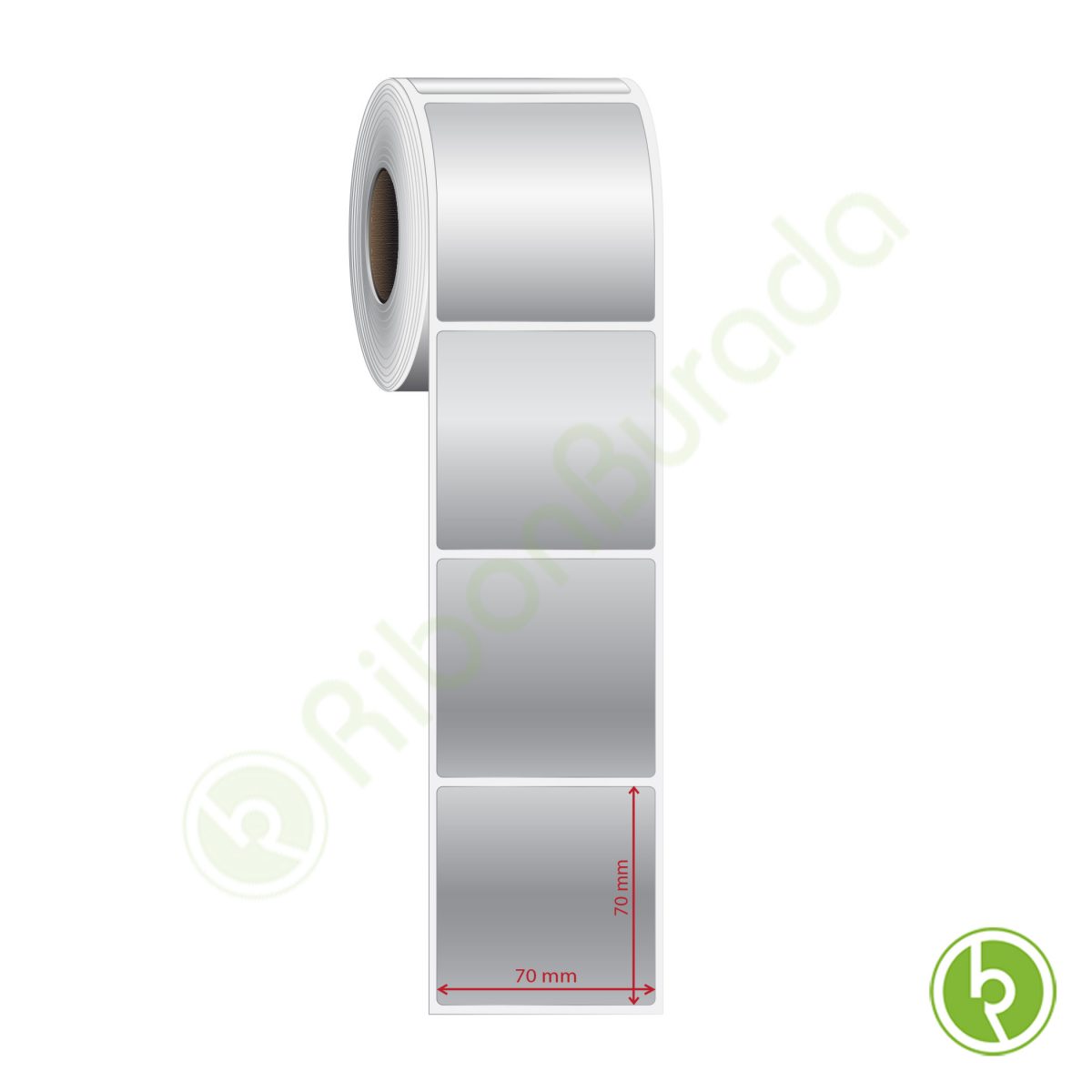 70x70 mm Silvermat Etiket (Fiyatı)