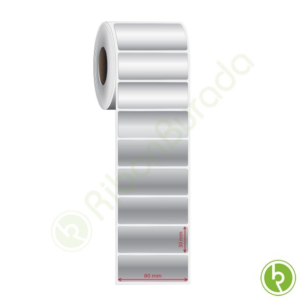 80x30 mm Silvermat Etiket (Fiyatı)