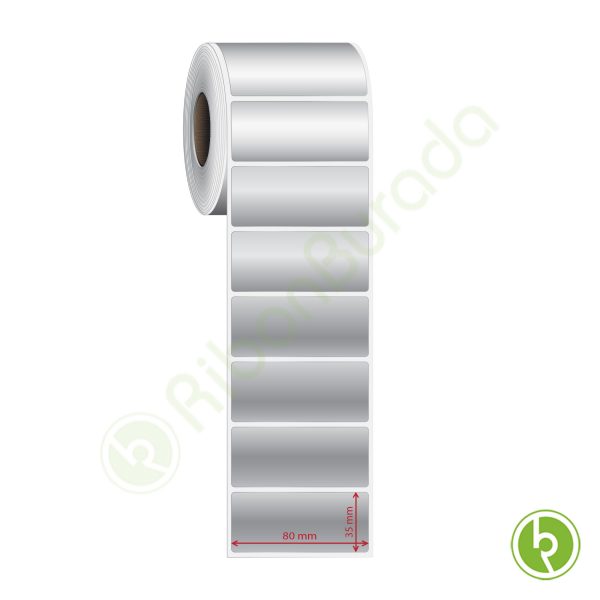 80x35 mm Silvermat Etiket (Fiyatı)